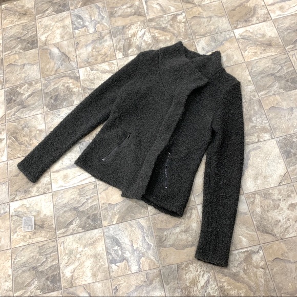 ANN TAYLOR Wool Fuzzy Sweater Jacket - Picture 2 of 10